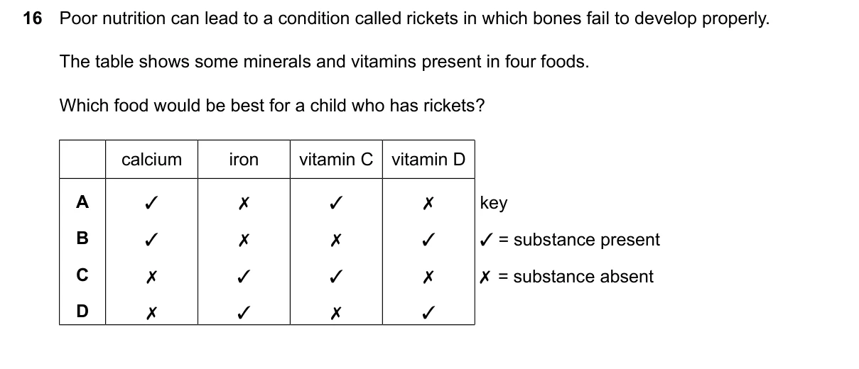 Question 16, March 2024, 0610 Paper 22