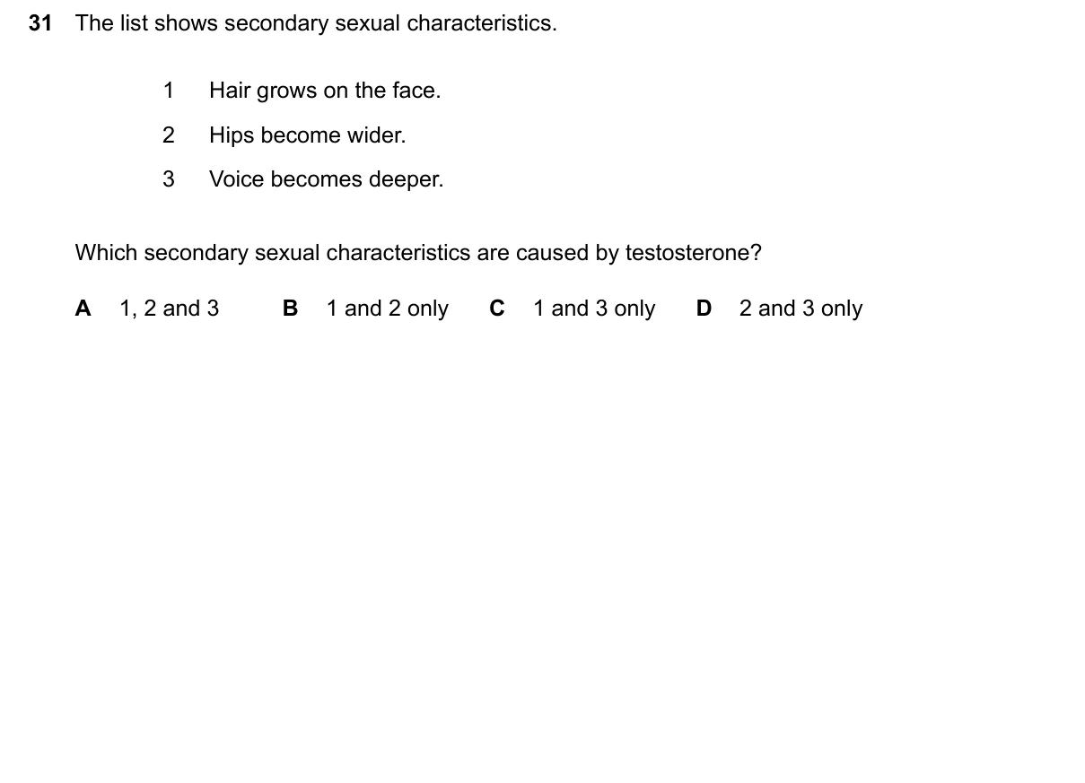 Question 31, June 2024, 0610 Paper 13