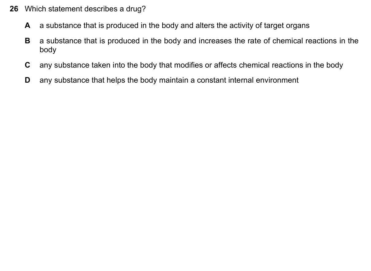 Question 26, November 2024, 0610 Paper 21