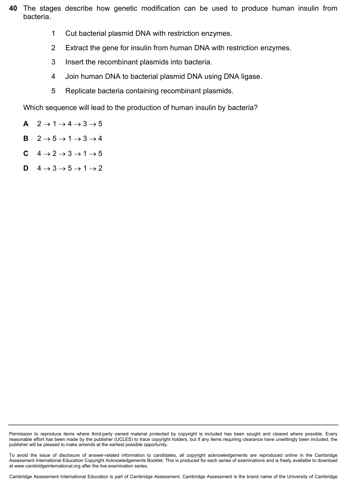 Question 40, November 2024, 0610 Paper 21