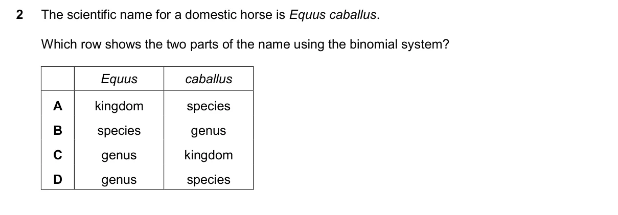 Question 2, November 2024, 0610 Paper 23