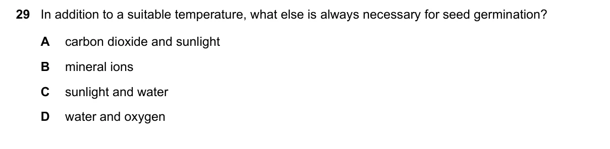 Question 29, March 2025, 0610 Paper 12
