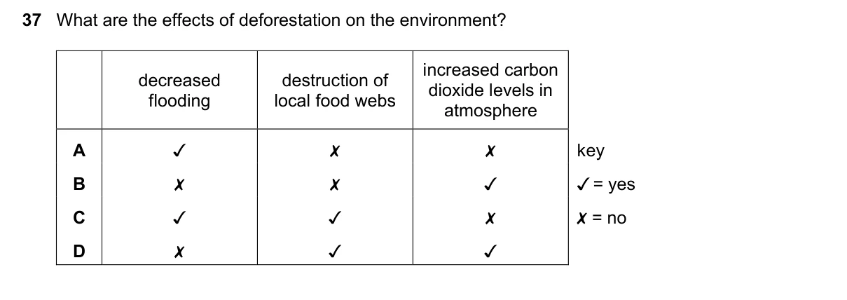 Question 37, March 2025, 0610 Paper 12