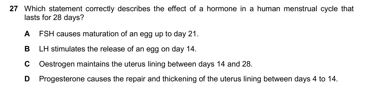 Question 27, March 2025, 0610 Paper 22