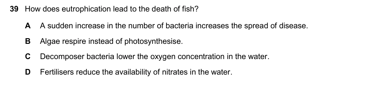 Question 39, March 2025, 0610 Paper 22