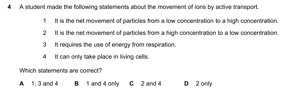 Question 4, June 2025, 0610 Paper 21