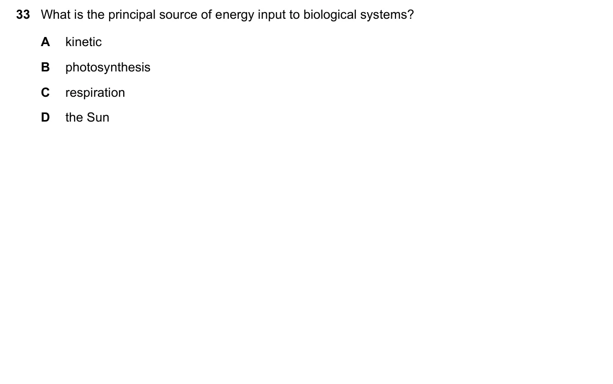 Question 33, June 2025, 0610 Paper 12