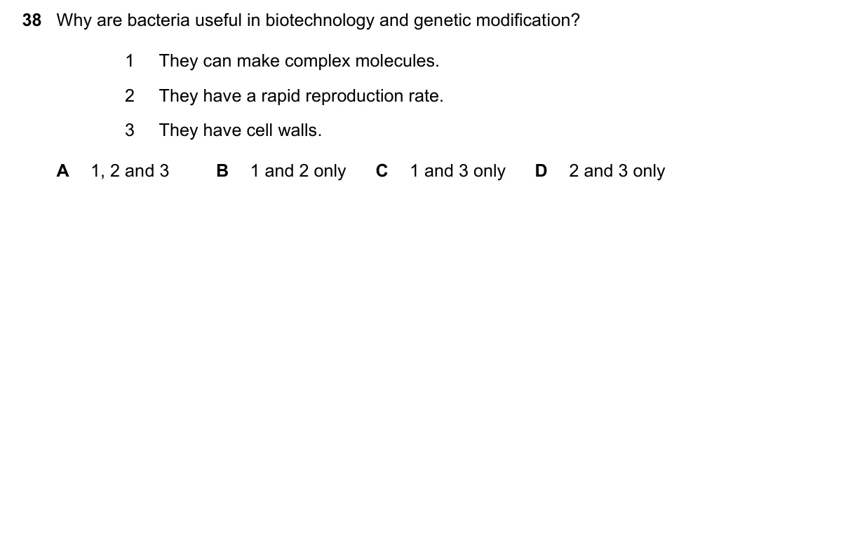Question 38, June 2025, 0610 Paper 12