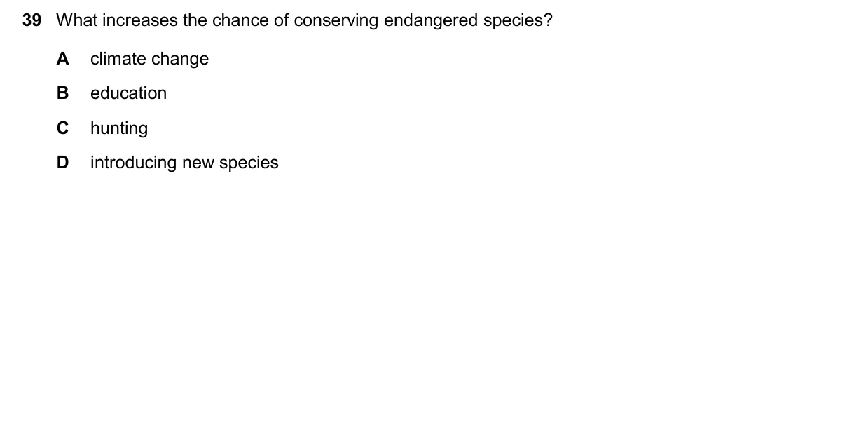 Question 39, November 2025, 0610 Paper 11