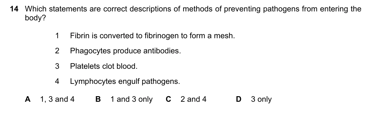 Question 14, November 2025, 0610 Paper 21
