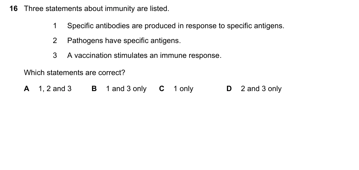 Question 16, November 2025, 0610 Paper 21