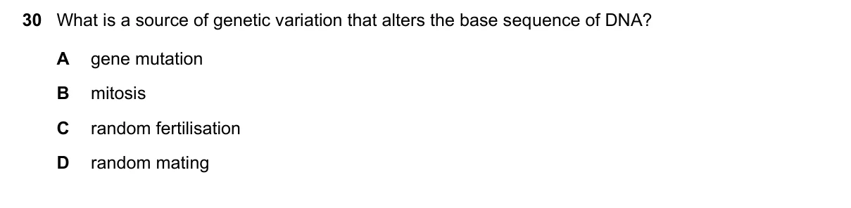 Question 30, November 2025, 0610 Paper 21