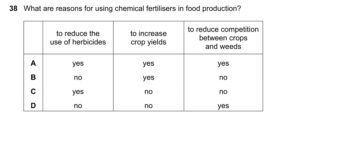 Question 38, November 2025, 0610 Paper 21