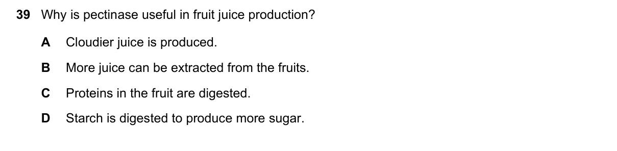 Question 39, November 2025, 0610 Paper 21