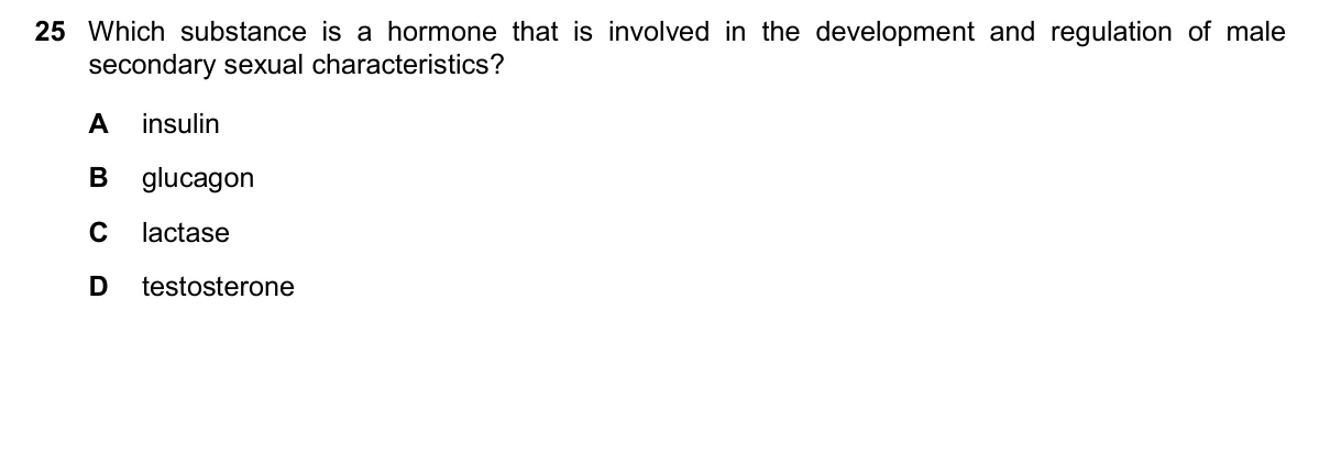 Question 25, November 2025, 0610 Paper 22