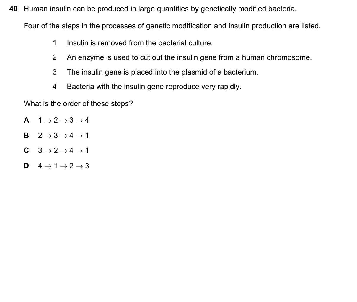 Question 40, November 2025, 0610 Paper 23
