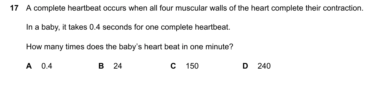 Question 17, March 2026, 0610 Paper 12