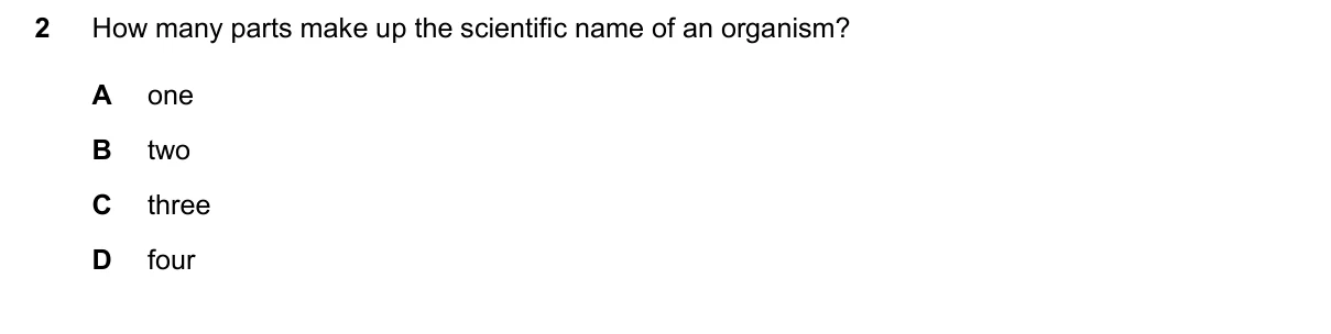 Question 2, March 2026, 0610 Paper 12