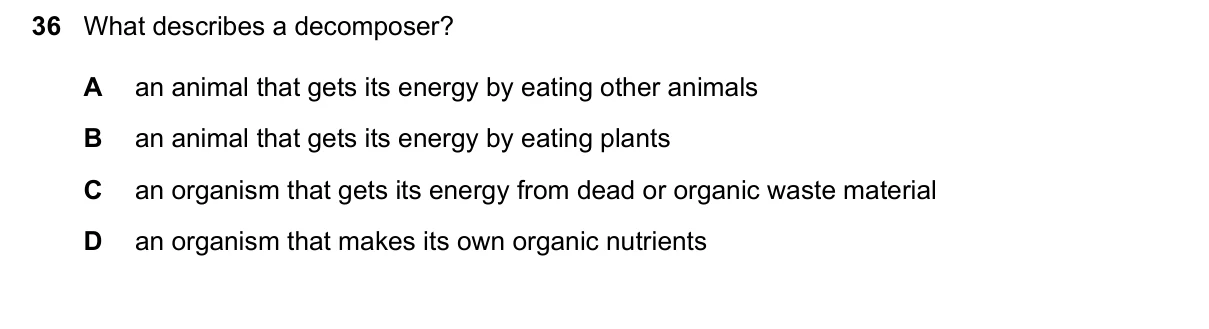 Question 36, June 2026, 0610 Paper 11