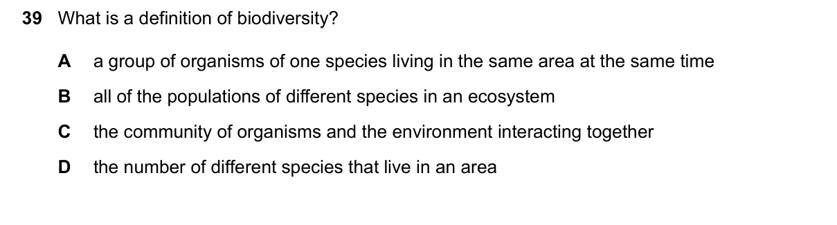 Question 39, June 2026, 0610 Paper 11