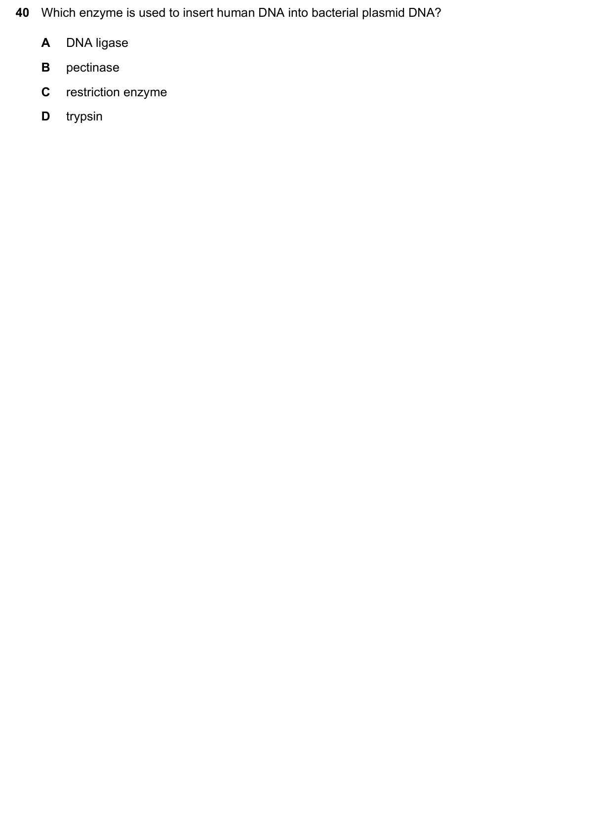 Question 40, June 2026, 0610 Paper 21