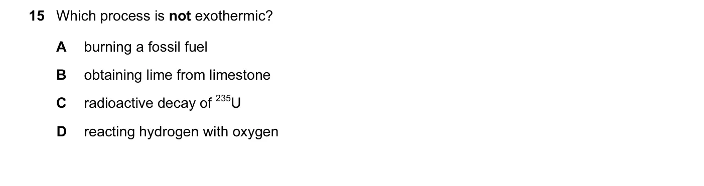Question 15, June 2010, 0620 Paper 11