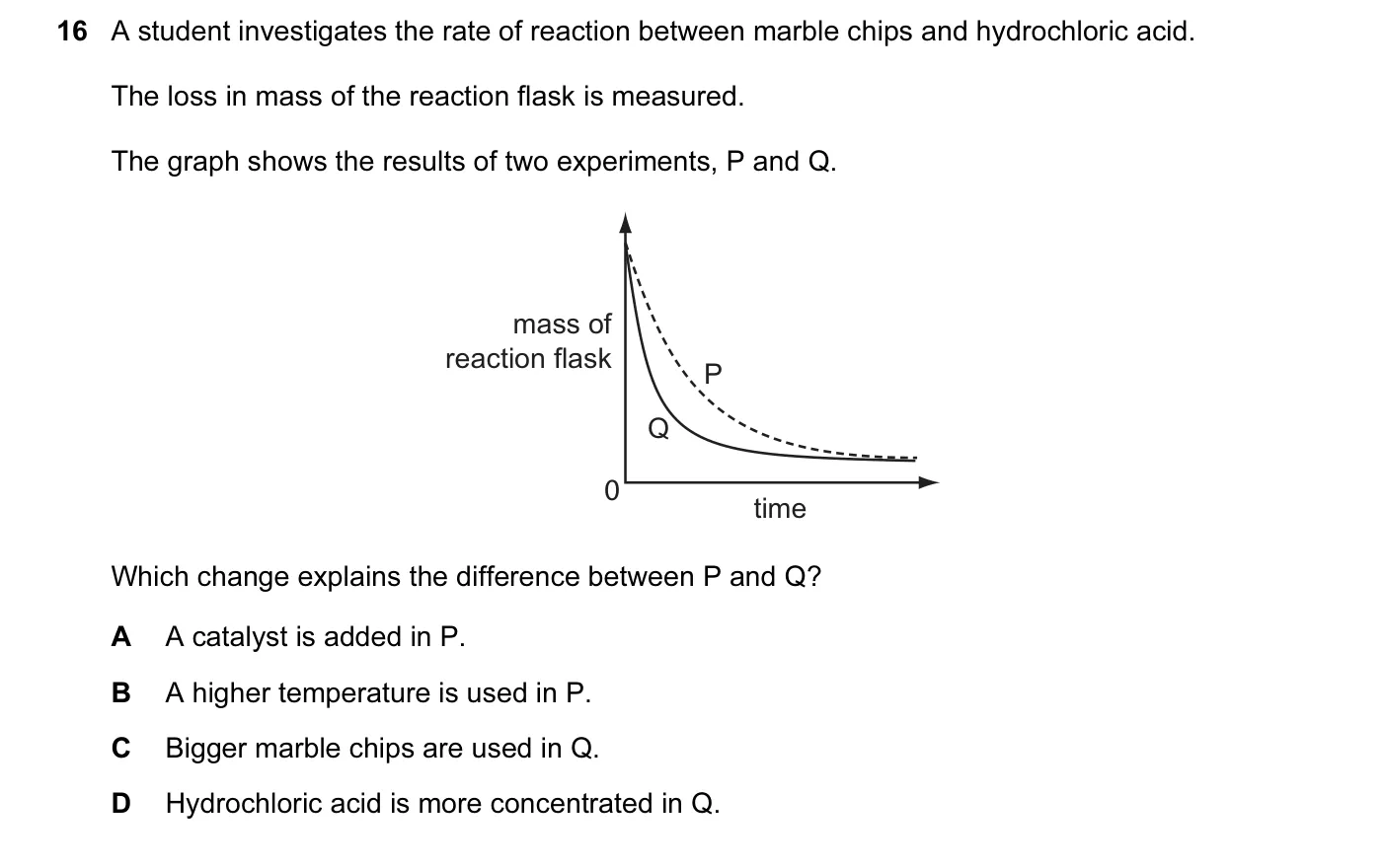 Question 16, June 2010, 0620 Paper 11