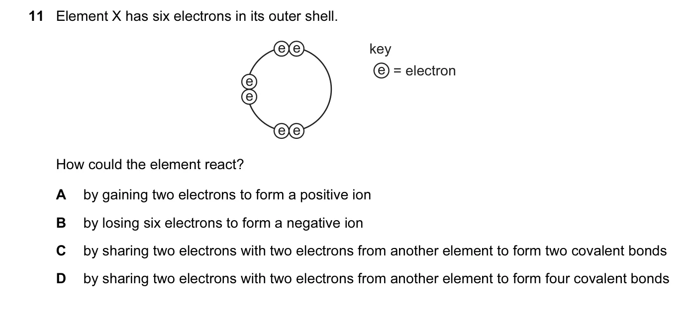 Question 11, June 2010, 0620 Paper 12