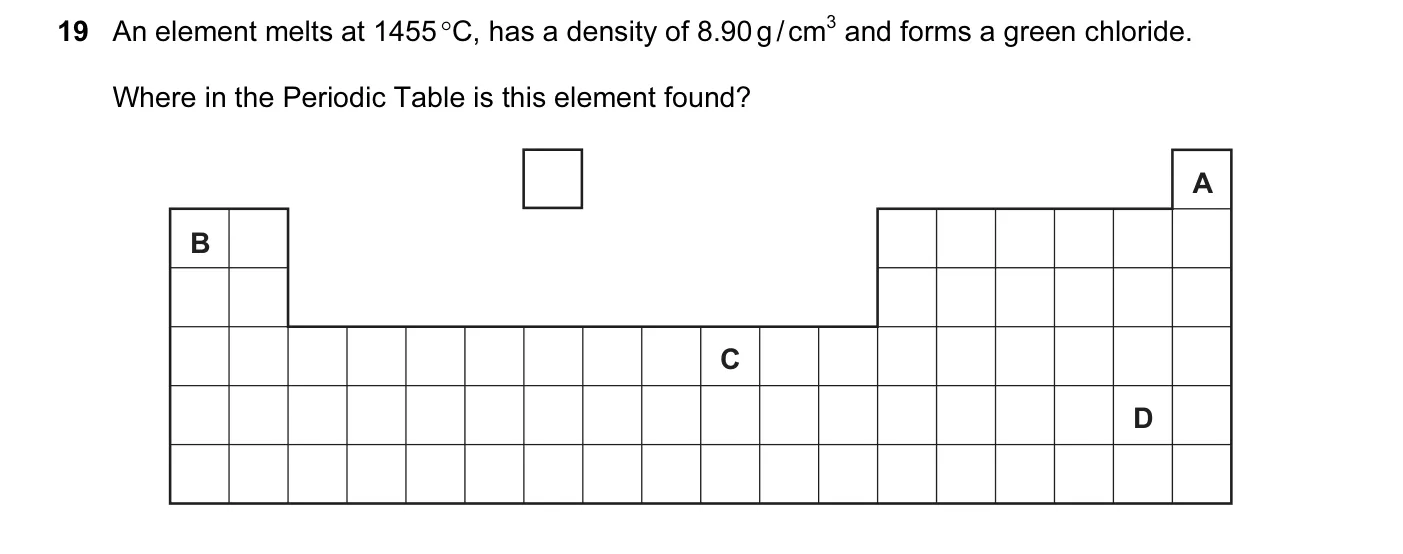 Question 19, June 2010, 0620 Paper 12