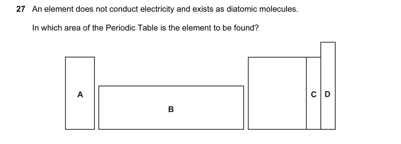 Question 27, June 2010, 0620 Paper 12