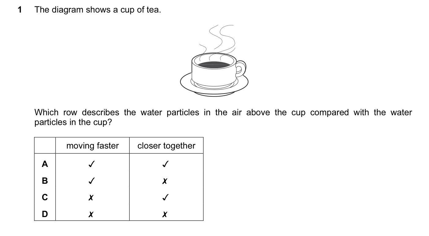 Question 1, June 2010, 0620 Paper 13