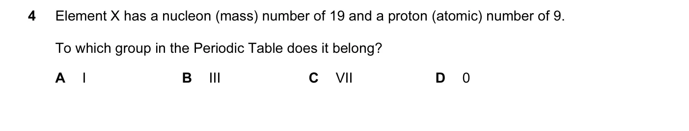 Question 4, November 2010, 0620 Paper 11