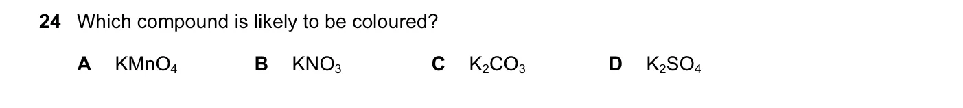 Question 24, November 2010, 0620 Paper 11