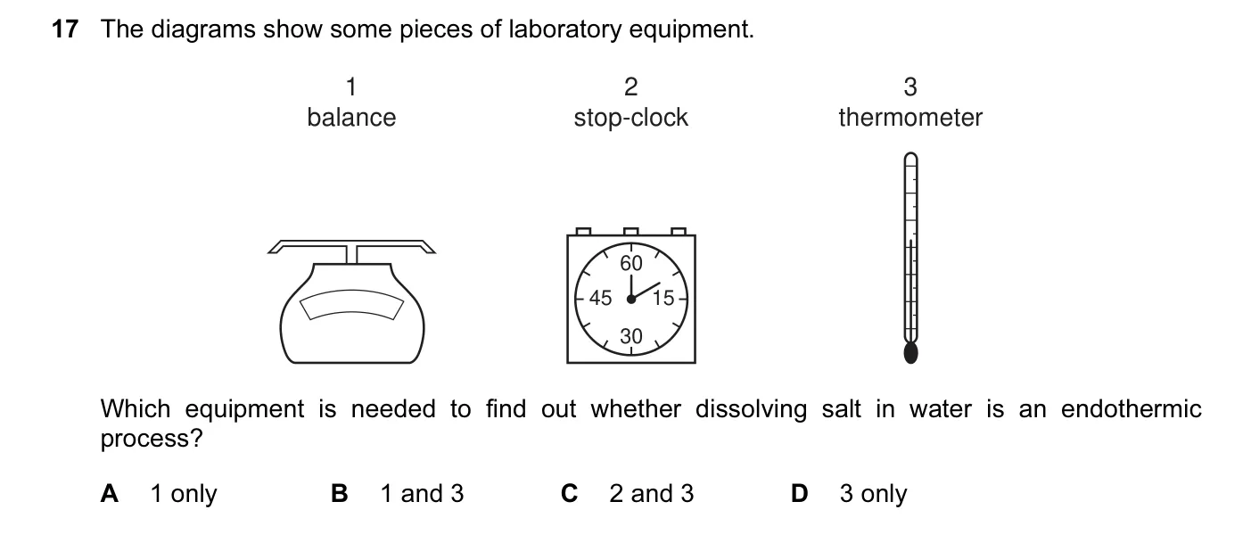 Question 17, November 2010, 0620 Paper 12