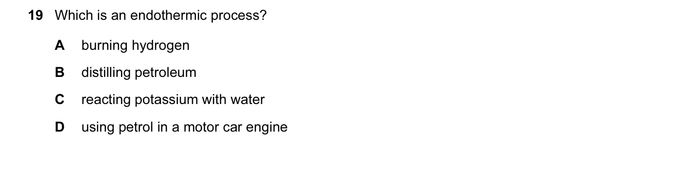 Question 19, November 2010, 0620 Paper 12