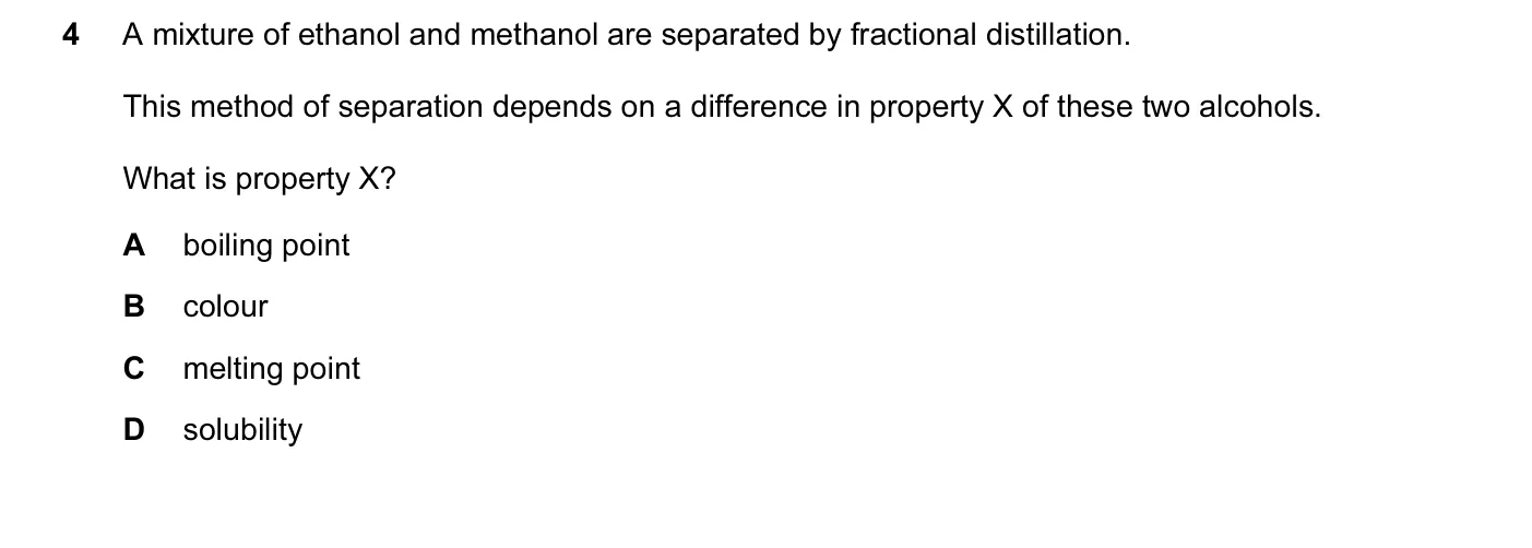 Question 4, November 2010, 0620 Paper 13