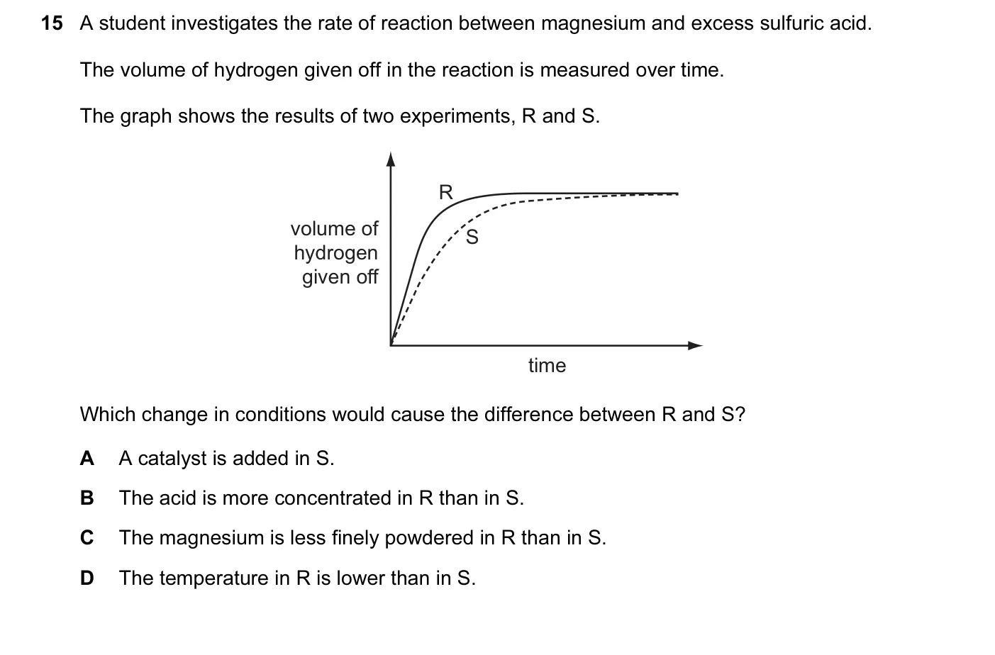 Question 15, June 2011, 0620 Paper 12