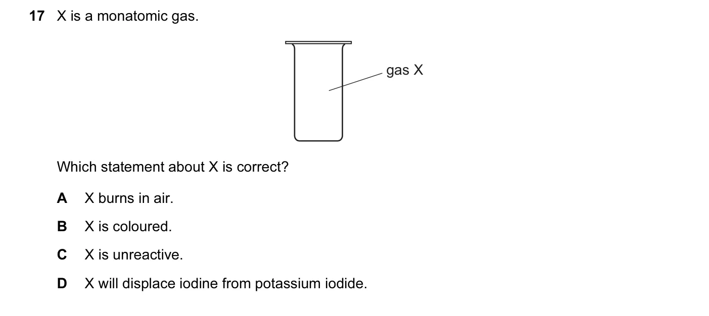 Question 17, June 2011, 0620 Paper 12
