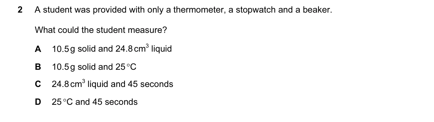 Question 2, November 2011, 0620 Paper 11