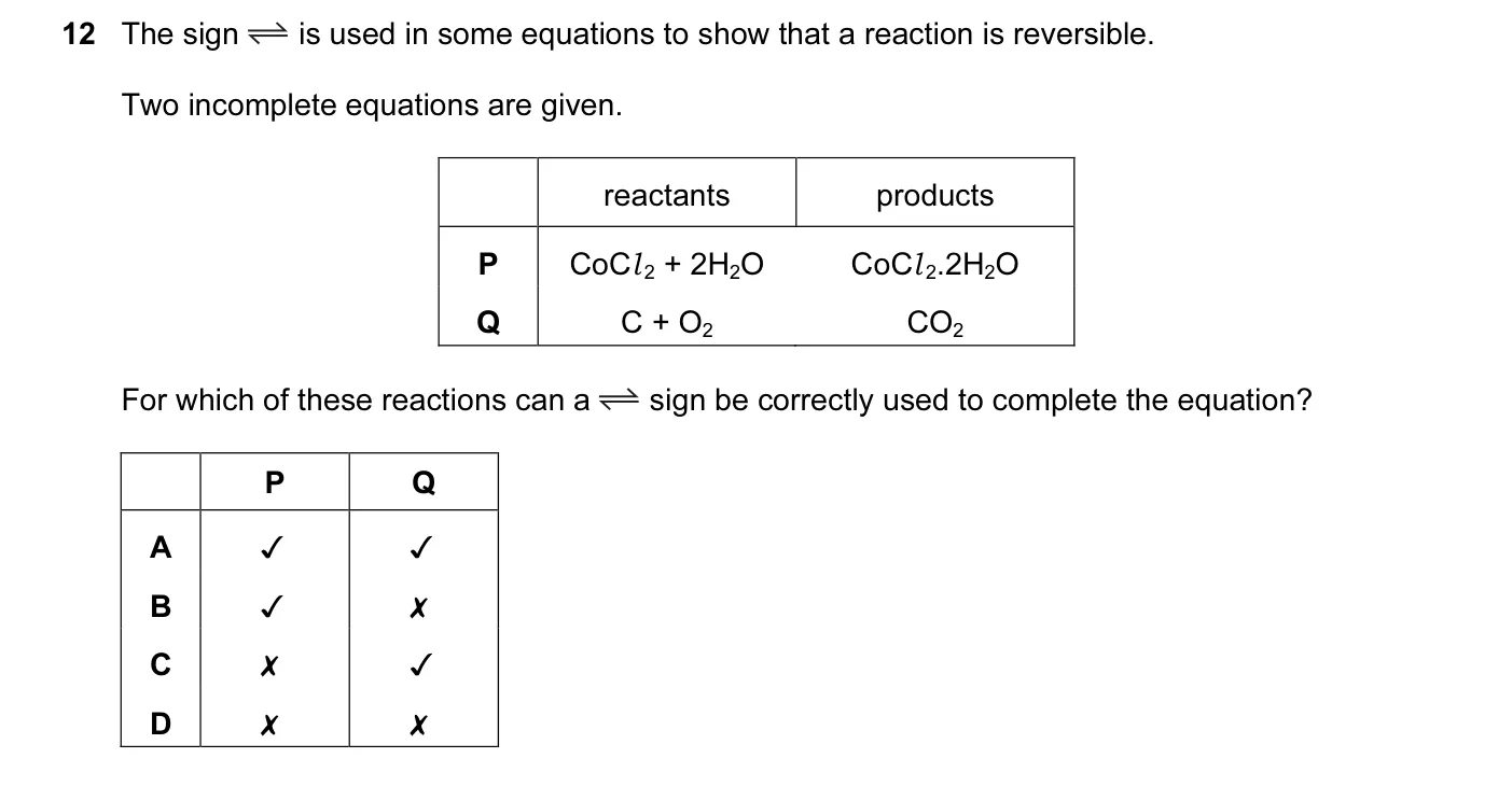 Question 12, November 2011, 0620 Paper 13