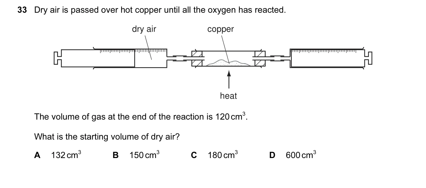 Question 33, November 2011, 0620 Paper 13