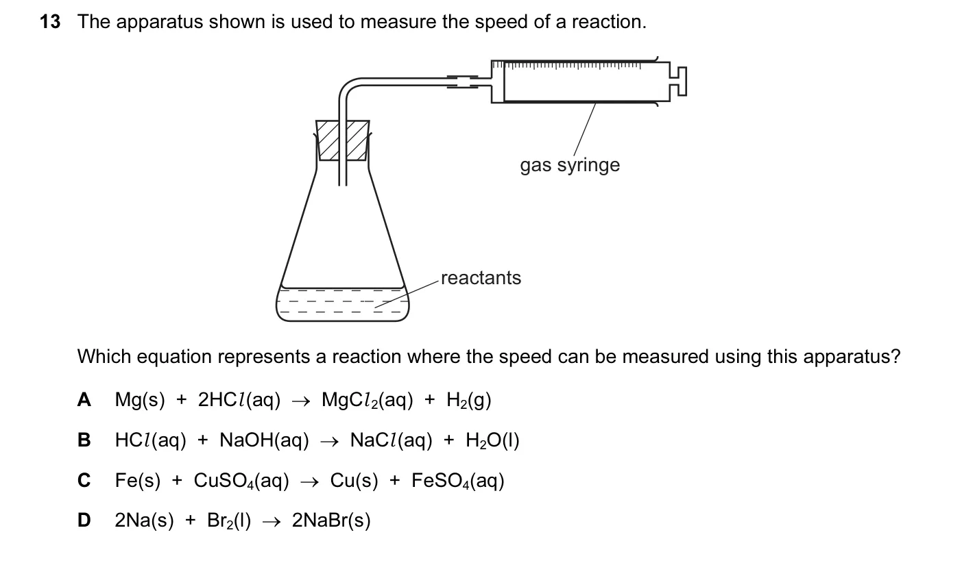 Question 13, June 2012, 0620 Paper 11