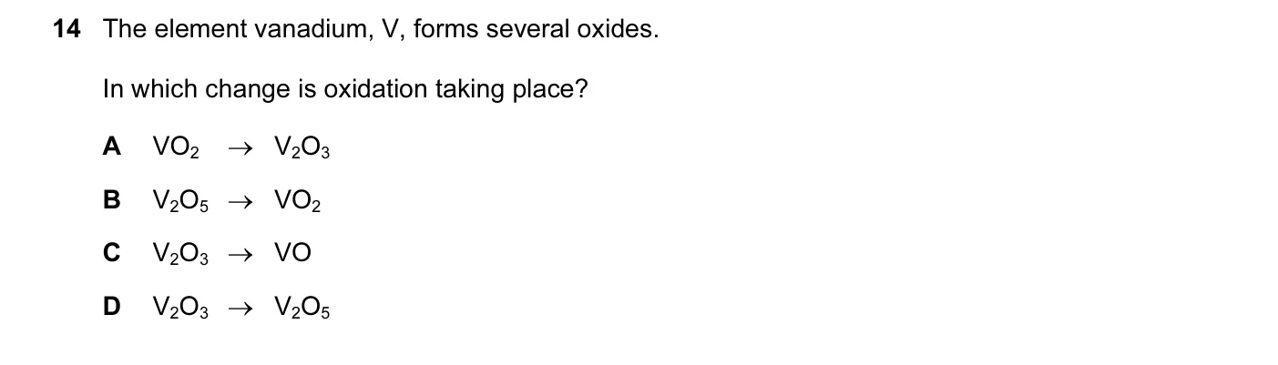 Question 14, June 2012, 0620 Paper 11