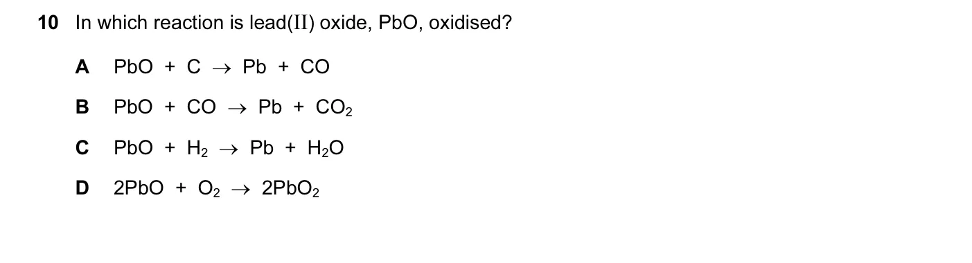 Question 10, June 2012, 0620 Paper 12