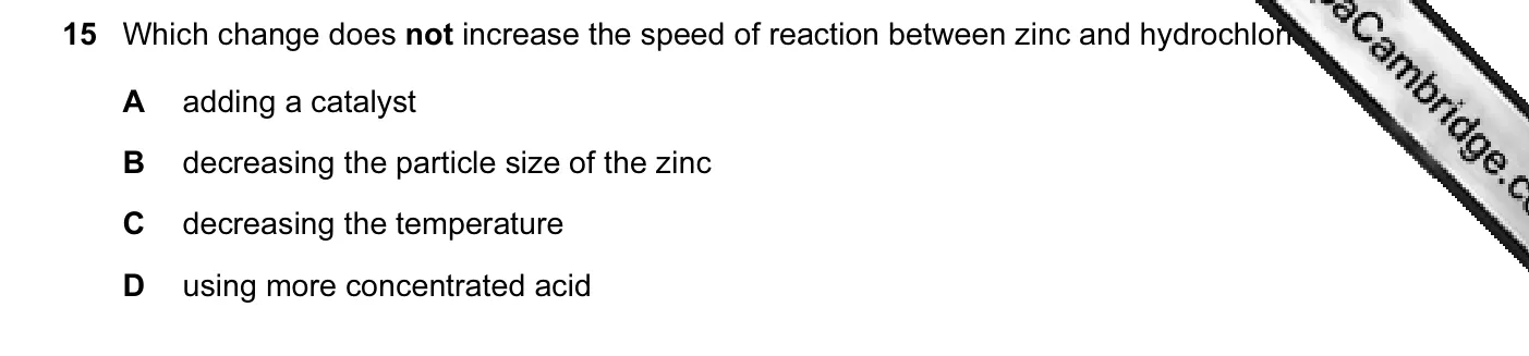 Question 15, November 2012, 0620 Paper 11