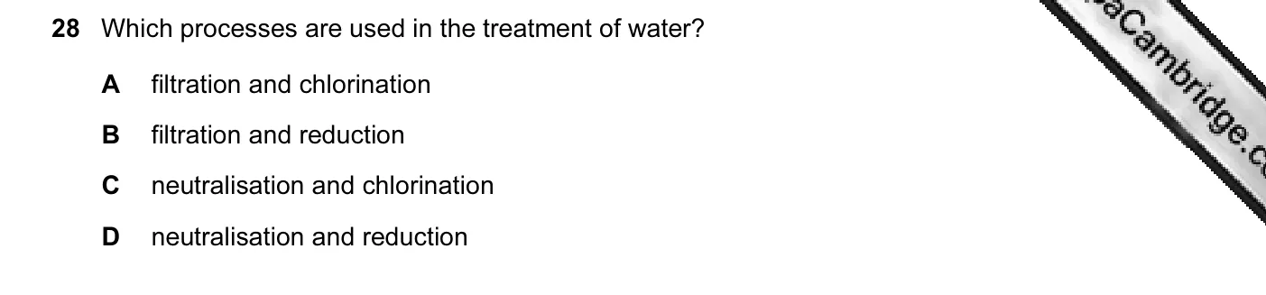 Question 28, November 2012, 0620 Paper 11
