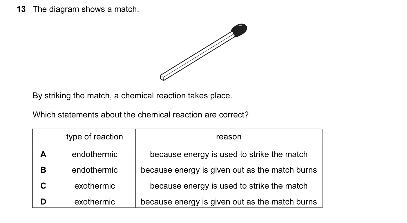 Question 13, November 2012, 0620 Paper 12