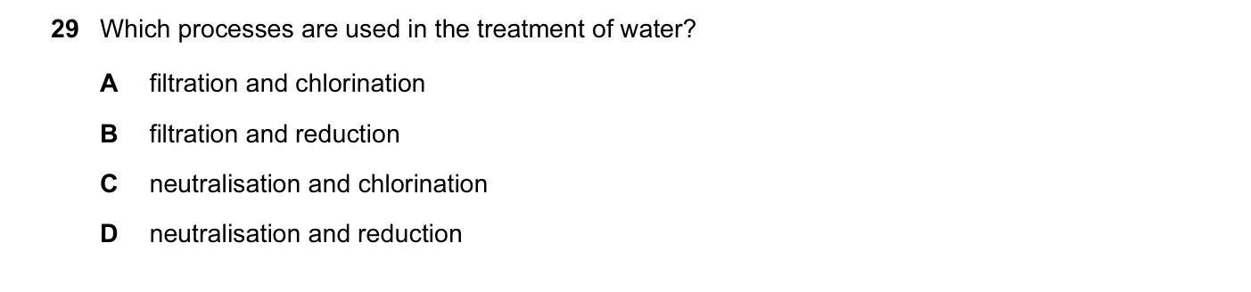 Question 29, November 2012, 0620 Paper 12