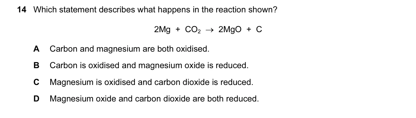 Question 14, November 2012, 0620 Paper 13