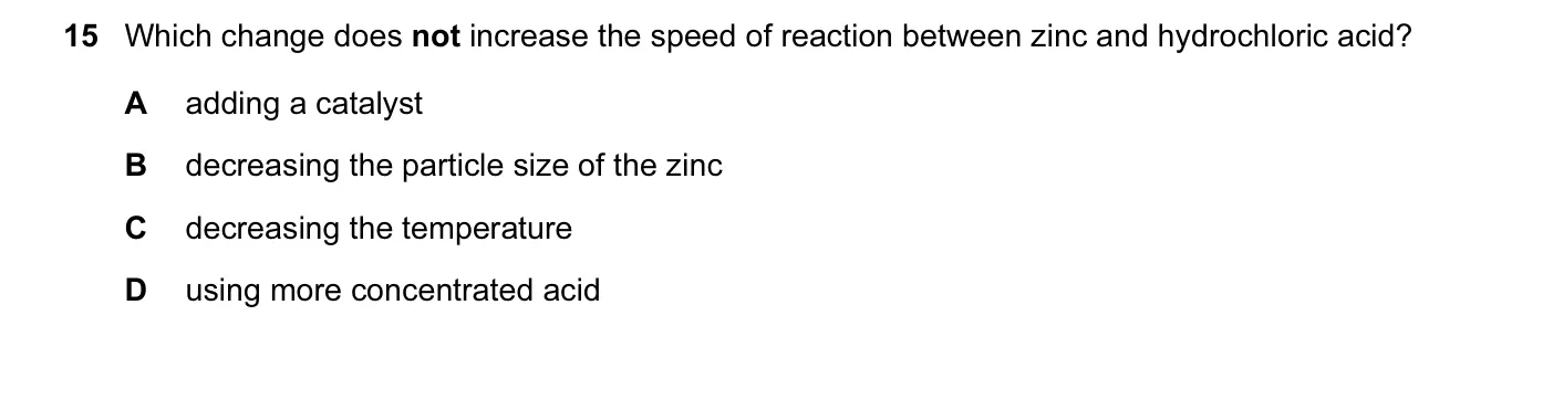 Question 15, November 2012, 0620 Paper 13